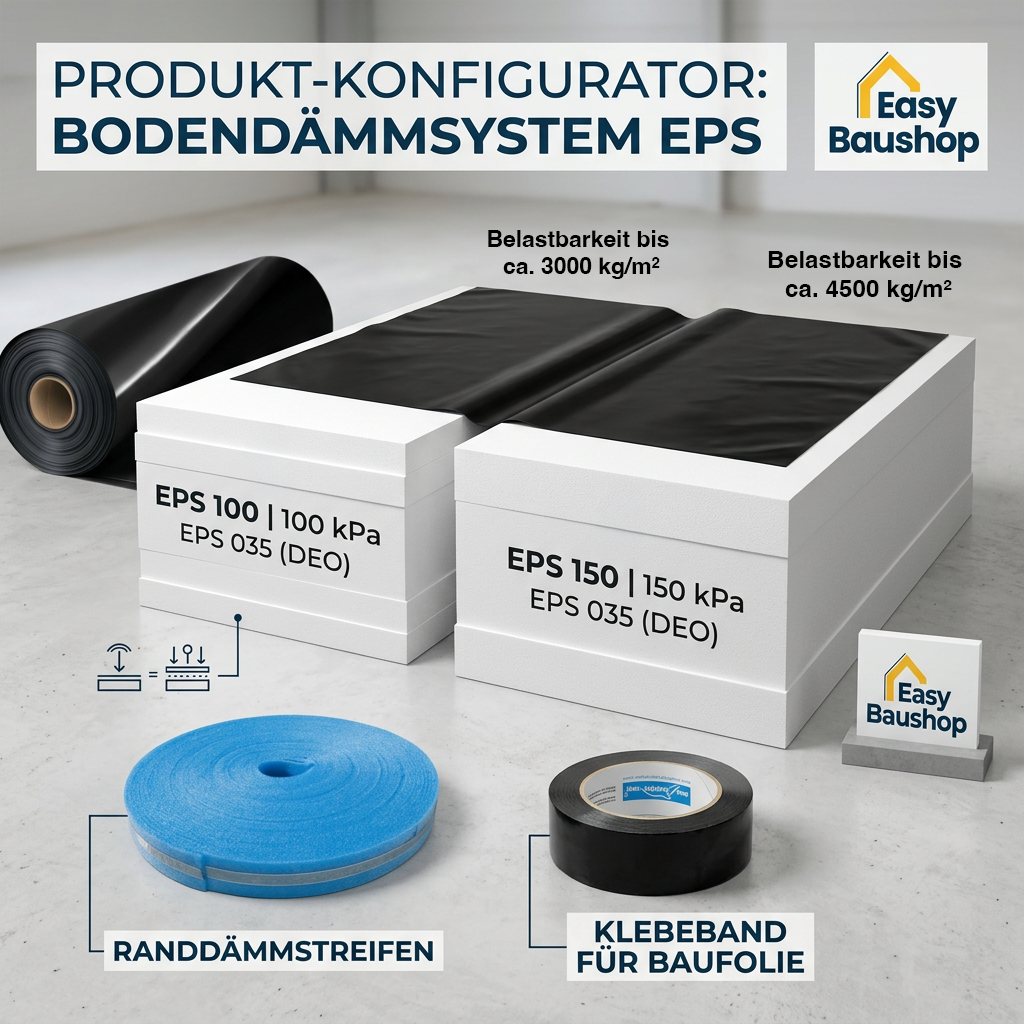 Bodendämmung EPS 035 | EPS 100 | EPS 150