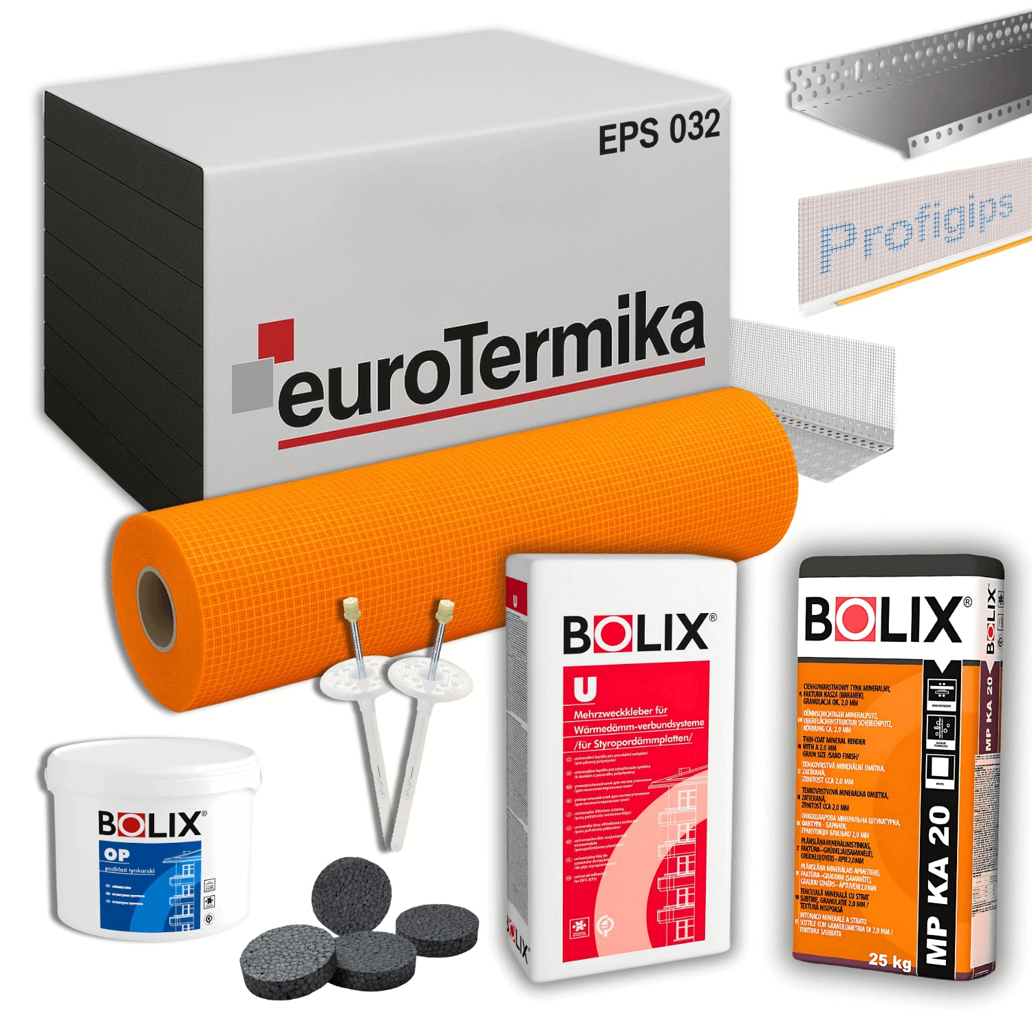 WDVS EPS 032 XXL-Paket – Fassadendämmung 200–400 m² | ETA-geprüft - EasyBaushop