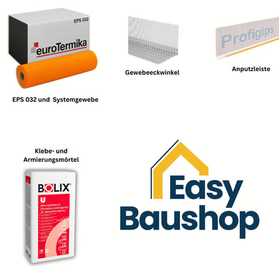 WDVS EPS 032 Basispaket – Fassadendämmung 200–400 m² | ETA-geprüft - EasyBaushop